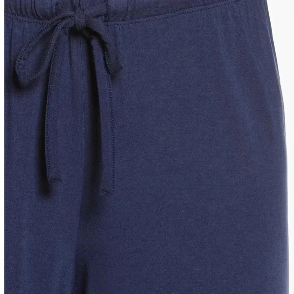 [Nordstrom] NWT Moonlight Crop Pajamas - XS Navy Peacock - Picture 5 of 5